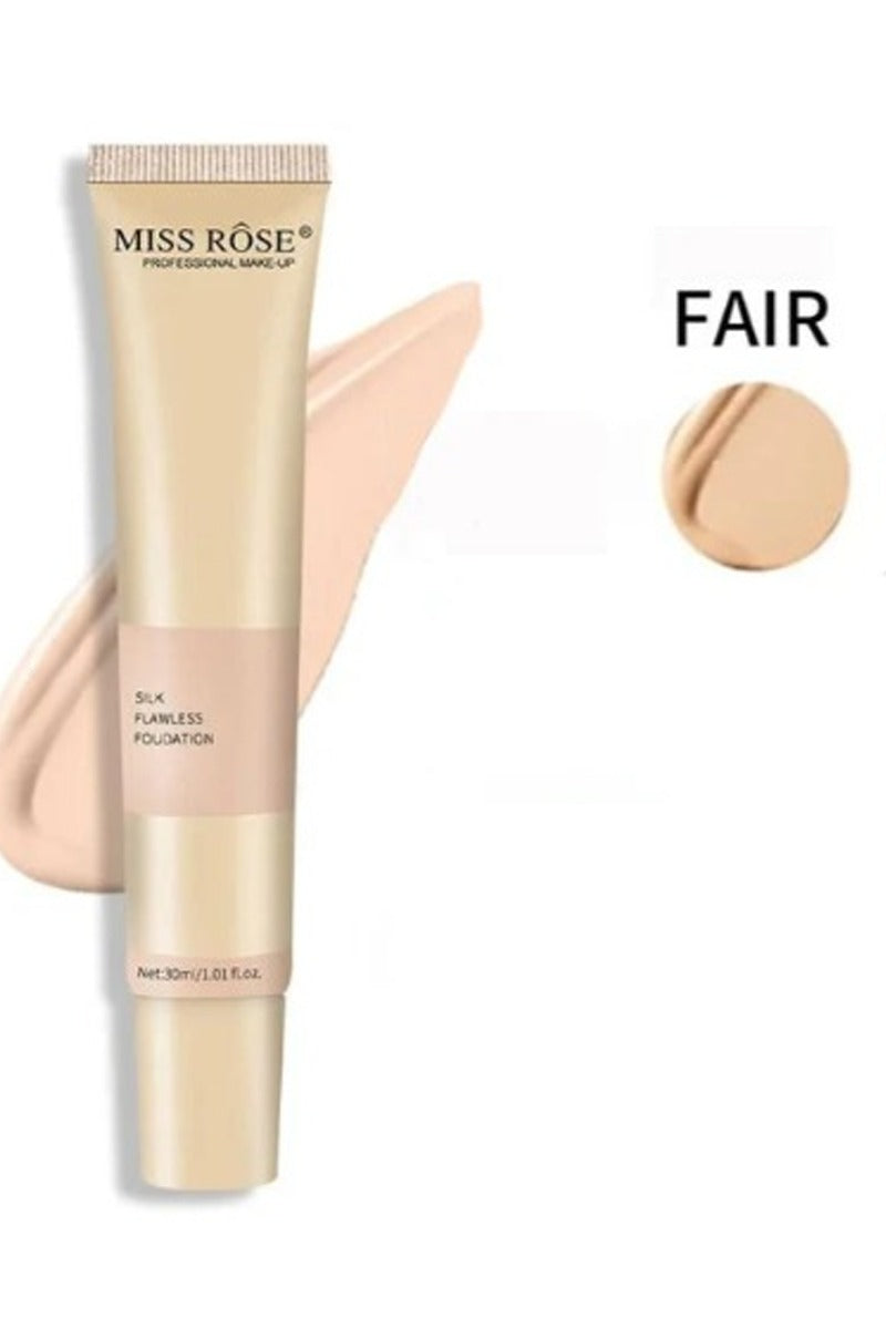 Buy Miss Rose Silk Flawless Foundation 30Ml Fair, Available At Beauty Pouch Pakistan