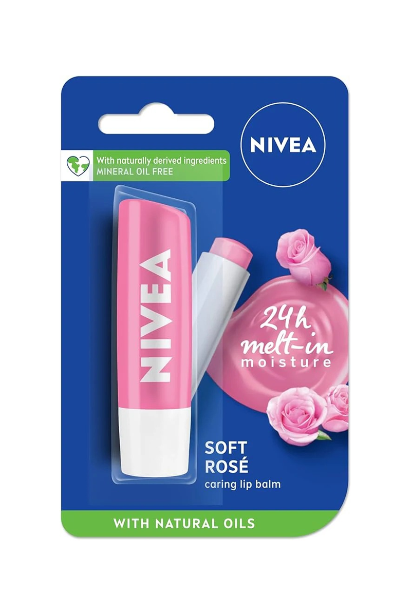 Nivea - Lip Balm Soft Rose - 4.8g