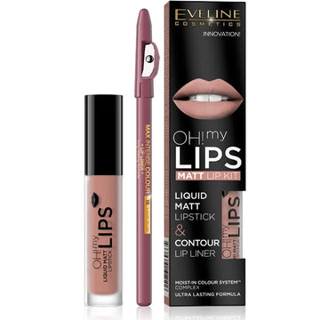 Eveline Oh My Lips Matt Lip Kit 08