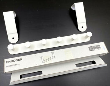 Ikea ENUDDEN Hanger w/6 Hooks for Door, Steel White