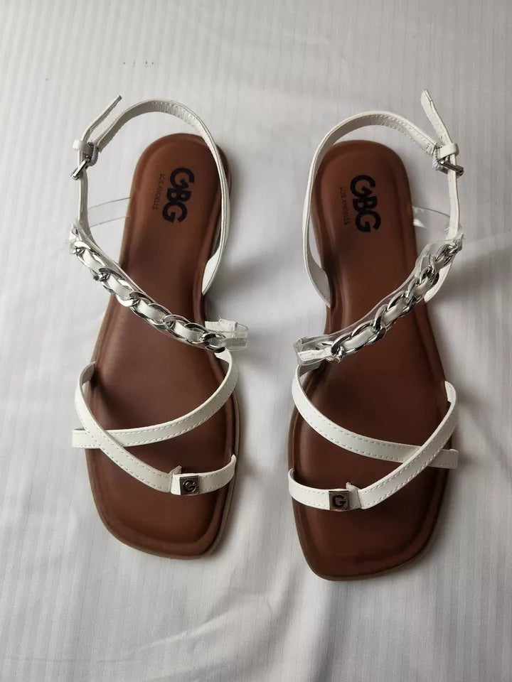 Guess (GBG Los Angeles) Sandals Size 10M White