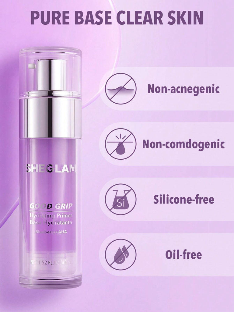 SHEGLAM Good Grip Hydrating Primer - Blueberry + AHA (45ml)