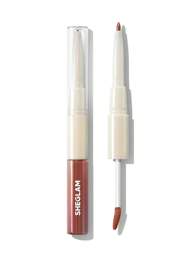 SHEGLAM - Lip Rules Liner & Gloss Pen-Golden Rule 2-In-1 - Judgey Much
