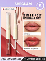 SHEGLAM - Lip Rules Liner & Gloss Pen-Golden Rule 2-In-1 - Judgey Much
