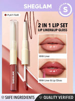 SHEGLAM - Lip Rules Liner & Gloss Pen-Golden Rule 2-In-1 - Play Fair