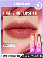 SHEGLAM - Mirror Kiss High-Shine Lipstick - High Key