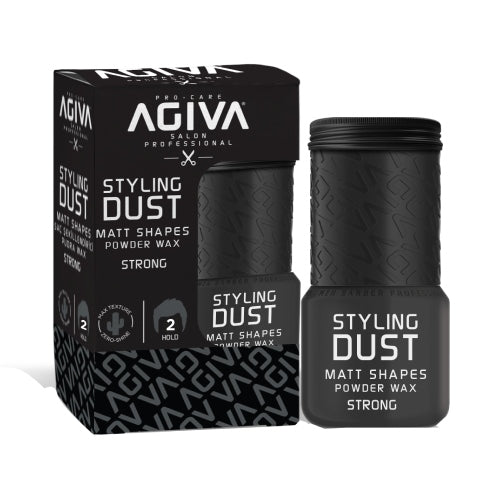 Agiva Styling Dust Powder Wax 02 Black Strong 20g