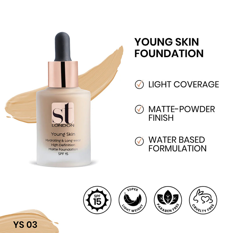 ST London Youthfull Young Skin Foundation YS03 30ml