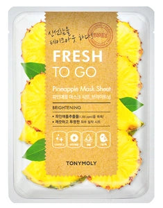 TONYMOLY  Fresh To Go Pineapple Brightening Sheet Mask Face