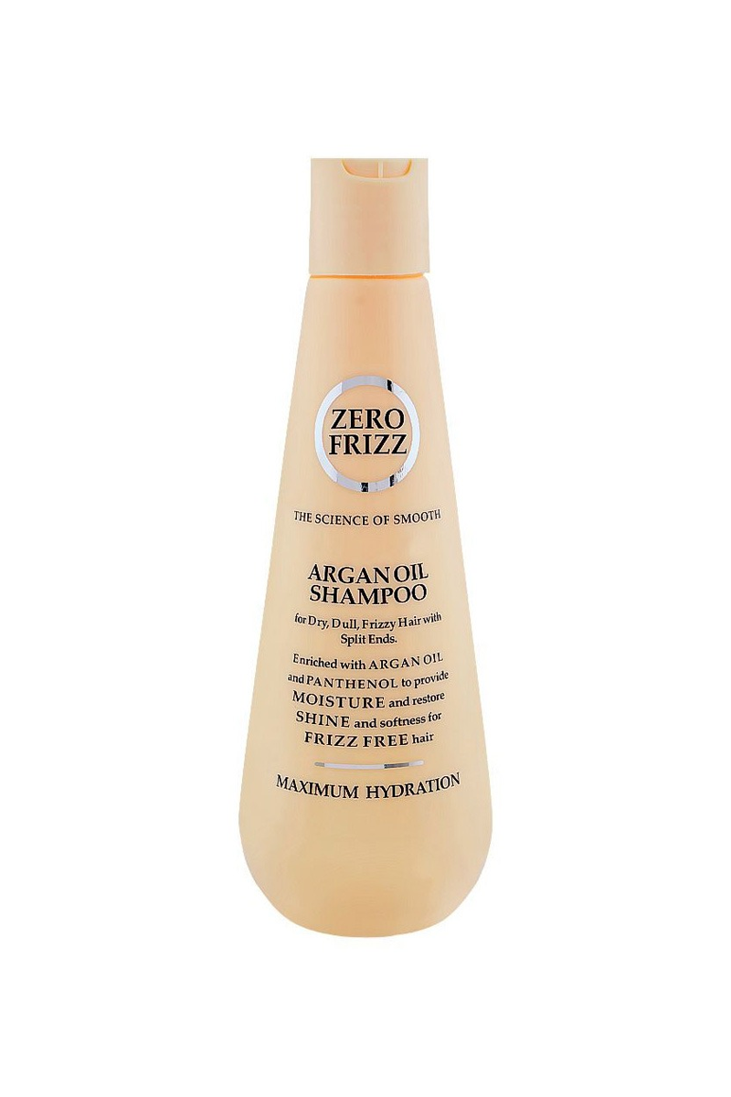 Zero Frizz - Argan Oil & Panthenol Shampoo For Dry & Dull Hair - 355ml