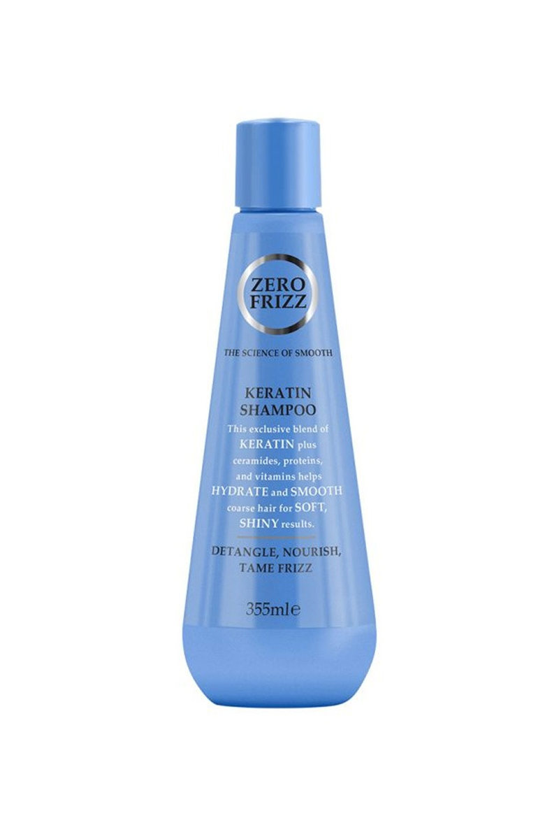 Zero Frizz - Keratin Shampoo For Soft & Shiny Hair - 355ml