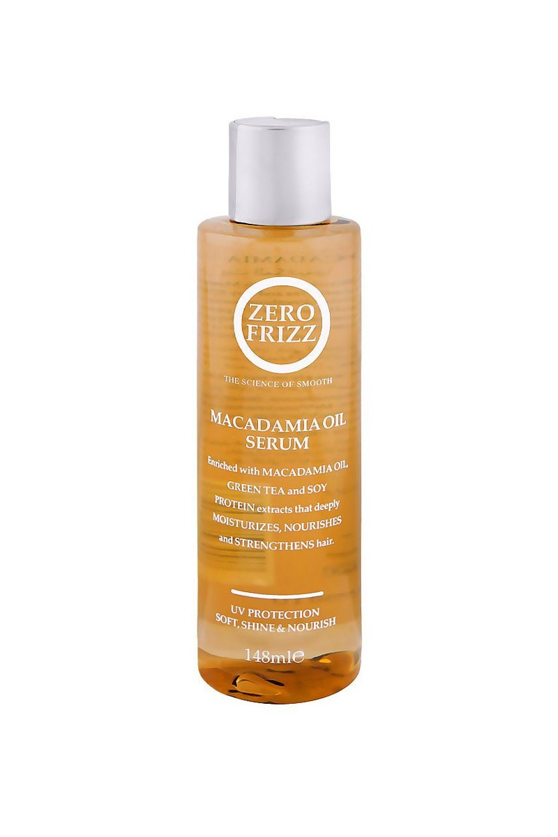 Zero Frizz Macadamia Oil Hair Serum Uv Protection For Soft And Nourish 148Ml. Available At Beauty Pouch, Free Delivery Across Pakistan
