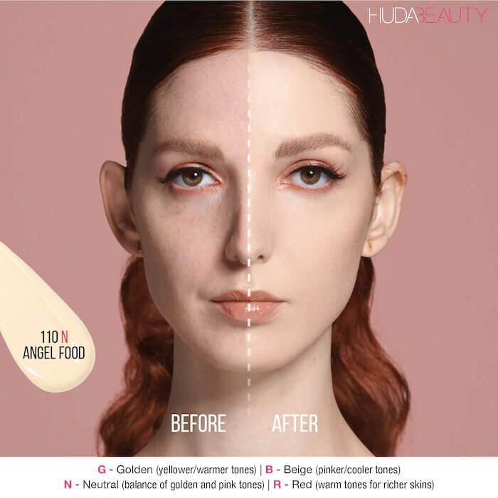 Huda Beauty FauxFilter Full Coverage Foundation 110N Angel Food
