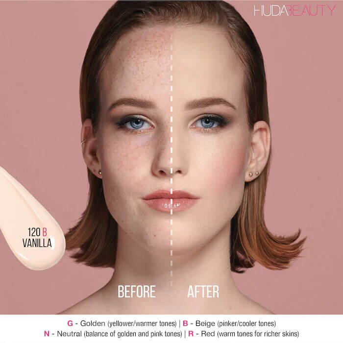 Huda Beauty FauxFilter Full Coverage Foundation 120B Vanilla