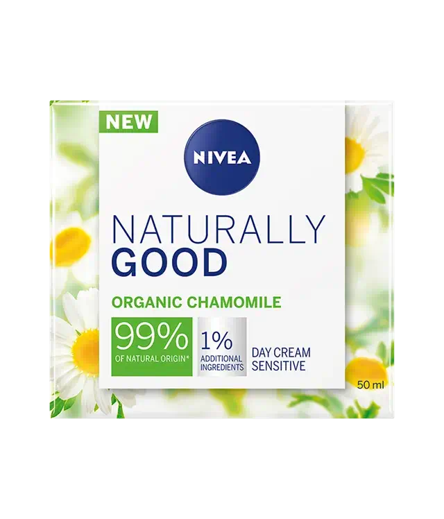 Nivea Naturally Good Organic Chamomile Sensitive Day Cream 50ml