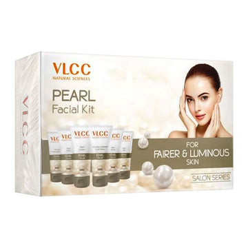 Vlcc Pearl Facial Kit For Fairer & Luminous Skin Salon Series 6 Pack