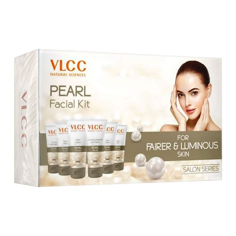 Vlcc Pearl Facial Kit For Fairer & Luminous Skin Salon Series 6 Pack