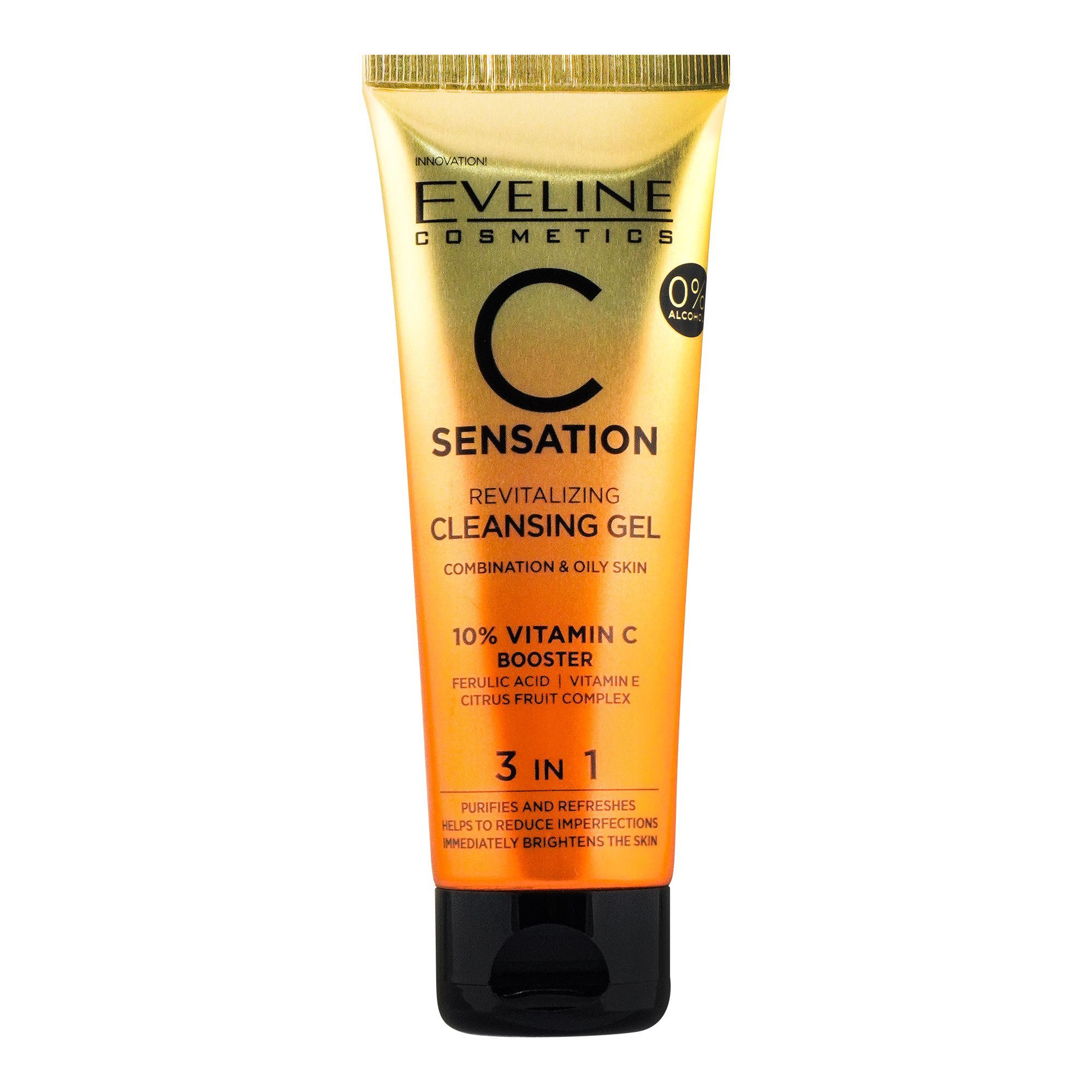 Eveline C Sensation Cleanising Wash Gel 3 In 1 75ml