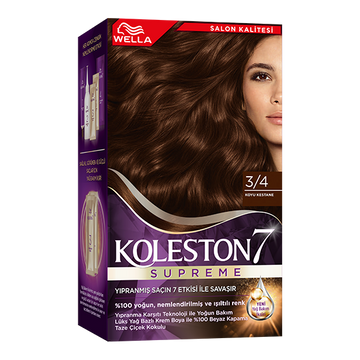 Wella Koleston 7 Supreme Hair Dye 3/4 Dark Chestnut