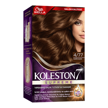 Wella Koleston 7 Supreme Hair Dye 4/77 Velvet Brown