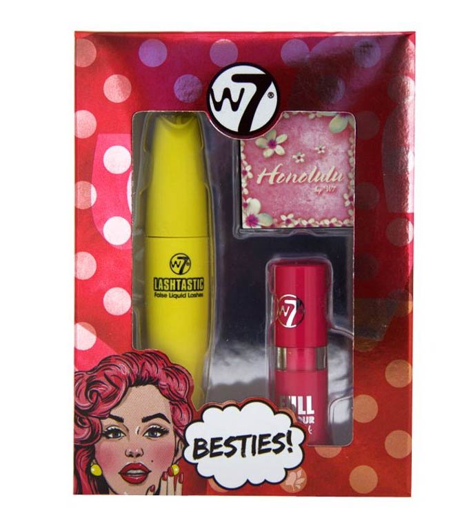 W7 Besties Mini Set Mini Mascara Mini Bronzer & Mini Lipstick