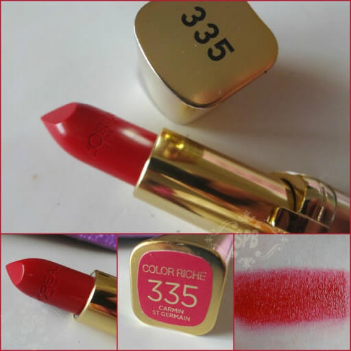 Loreal Color Riche Satin Lipstick 335 Carmin St Germain