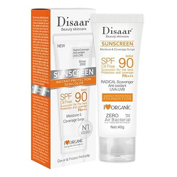 Disaar Beauty Skincare Spf 90 Sunscreen Instant Protection Moisturizing Coverage Surge 40g
