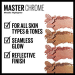 Maybelline Master Chrome Metallic Highlighter Powder 100 Molten Gold 6.7g