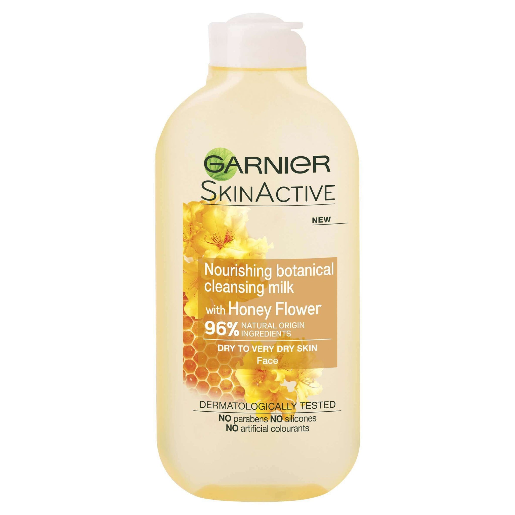 Garnier Natural Honey Flower Cleansing Milk Dry Skin 200Ml