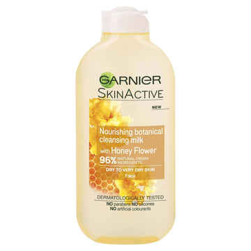 Garnier Natural Honey Flower Cleansing Milk Dry Skin 200Ml