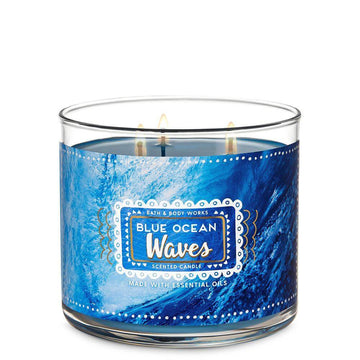 Bath And Body Works Blue Ocean Waves 3-Wick Candle