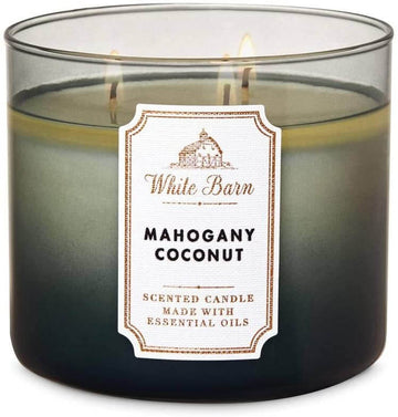 Bath And Body Works Mahogany Coconut 3 Wick Candle