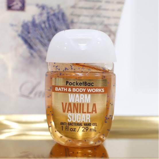 Bath and Body Works Warm Vanilla Sugar Sanitizer Anti-Bacterial Hand Gel 29 ml