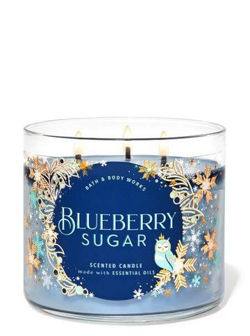 Bath & Body Works Blueberry Sugar- 3 Wick Candle