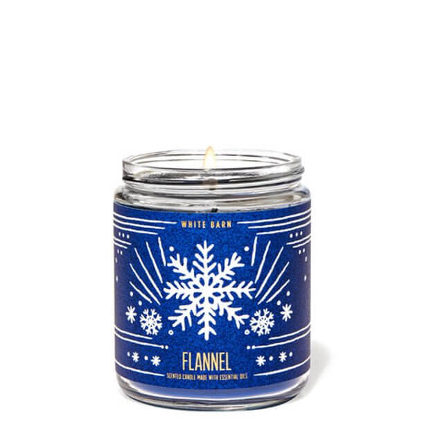 Bath & Body Works Flannel Single Wick Candle