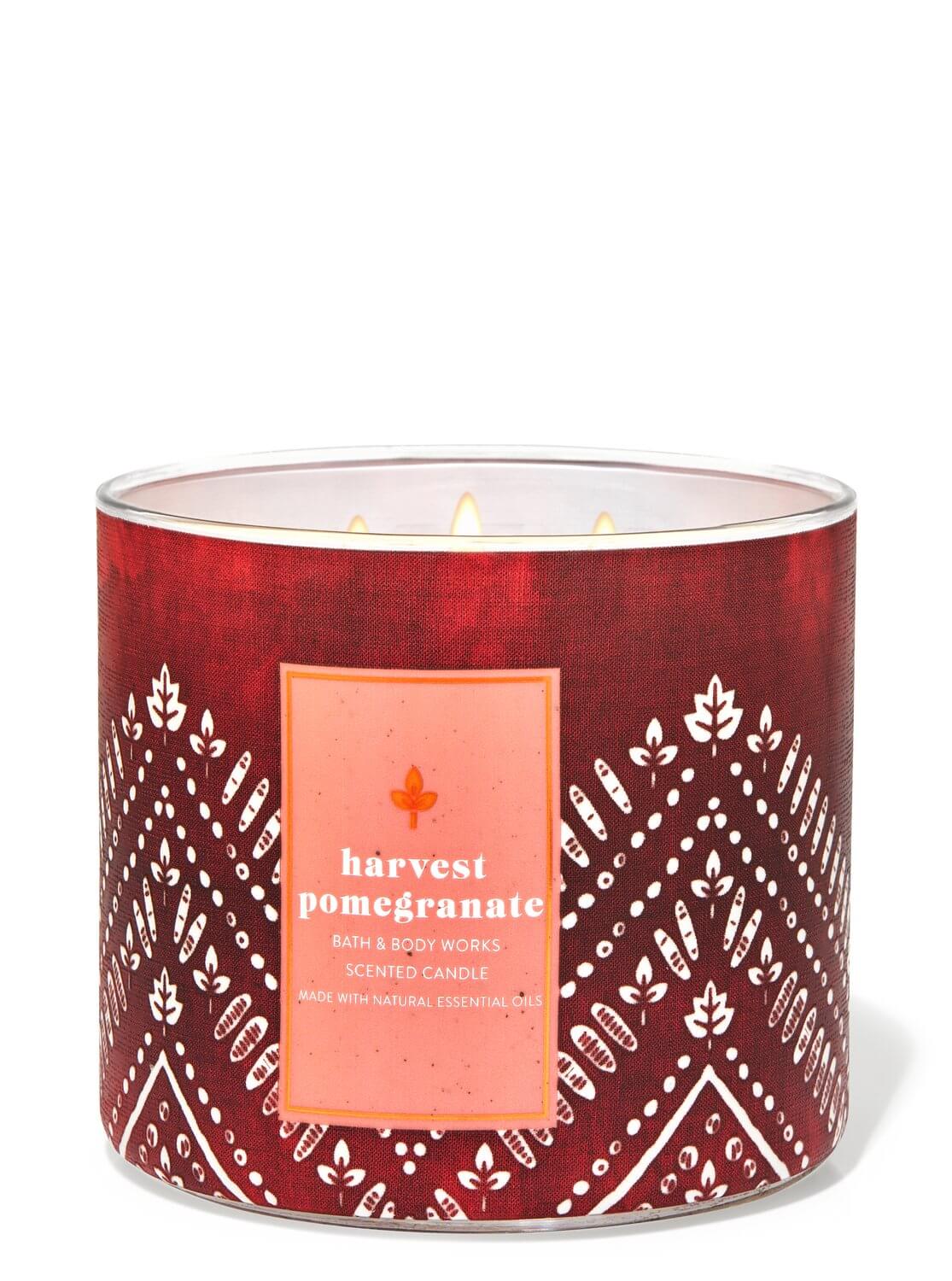 Bath & Body Works Harvest Pomegranate 3-Wick Candle