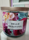 Bath & Body Works Hello Beautiful 3-Wick Candle