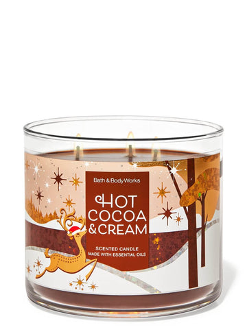 Bath & Body Works Hot Cocoa & Cream 3-Wick Candle