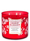 Bath & Body Works Kiss Japanese Cherry Blossom 3-Wick Candle