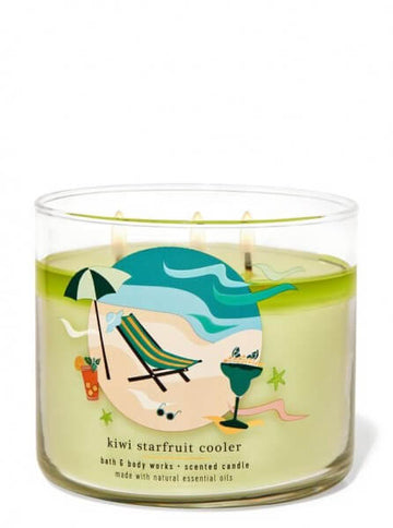 Bath & Body Works Kiwi Starfruit Cooler 3-Wick Candle