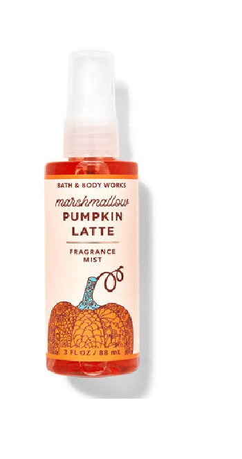 Bath & Body Works Marshmallow Pumpkin Latte Travel Size Fine Fragrance Mist 88ml