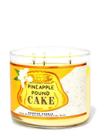 Bath & Body Works Pineapple Pound Cake 3-Wick Candle