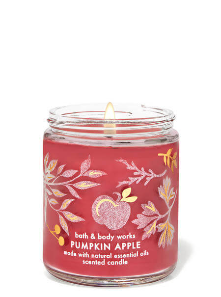 Bath & Body Works Pumpkin Apple Single Wick Candle