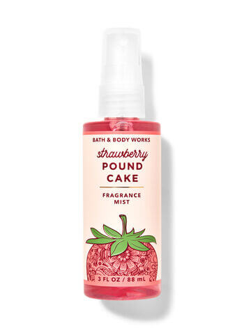 Bath & Body Works Strawberry Pound Cake Travel Size Fine Fragrance Mist 88ml