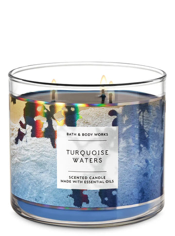 Bath & Body Works Turquoise Waters 3-Wick Candle