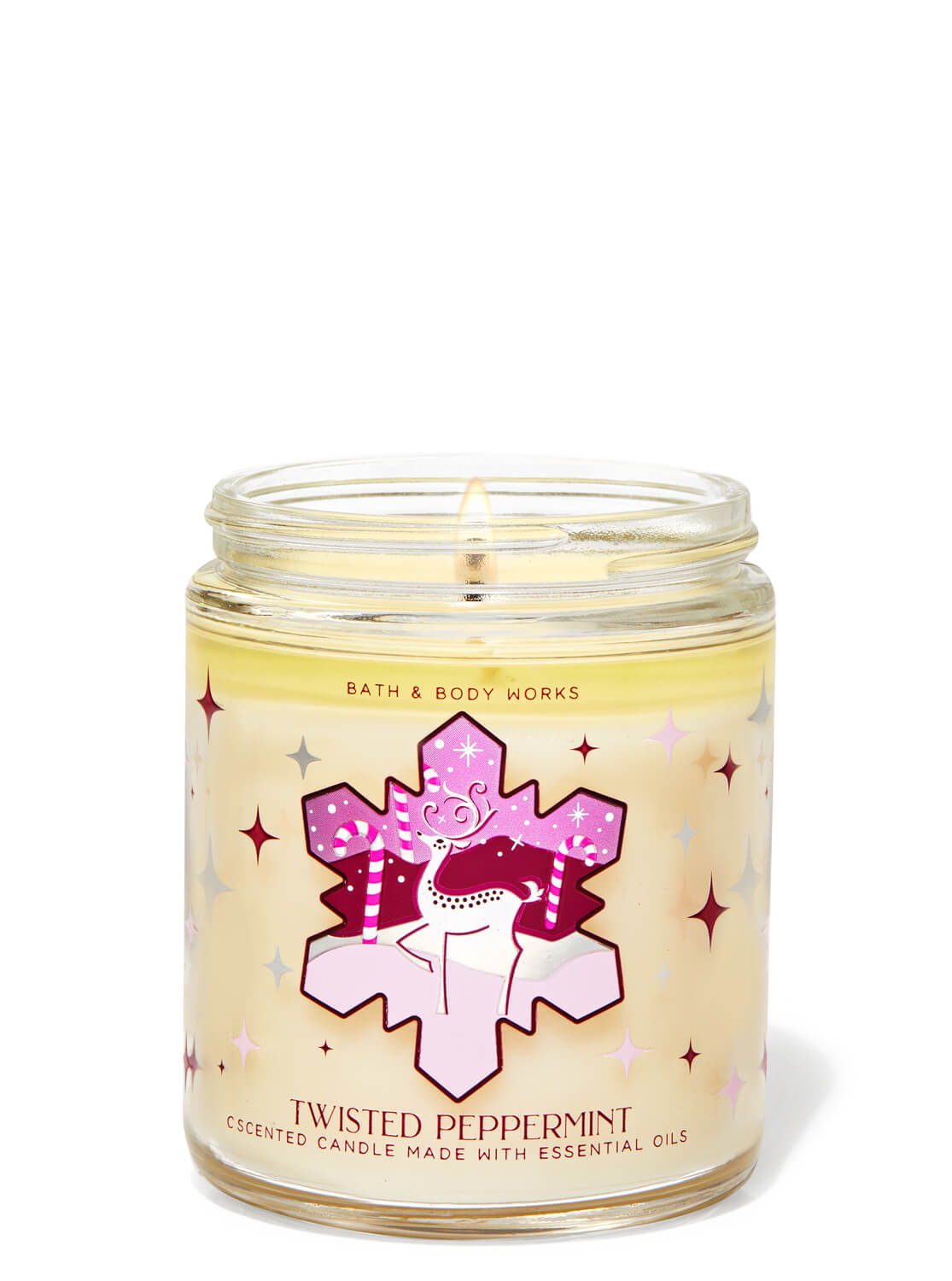Bath & Body Works Twisted Peppermint Single Wick Candle