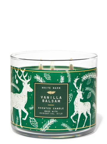Bath & Body Works Vanilla Balsam 3-Wick Candle