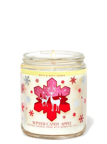 Bath & Body Works Winter Candy Apple Single Wick Candle