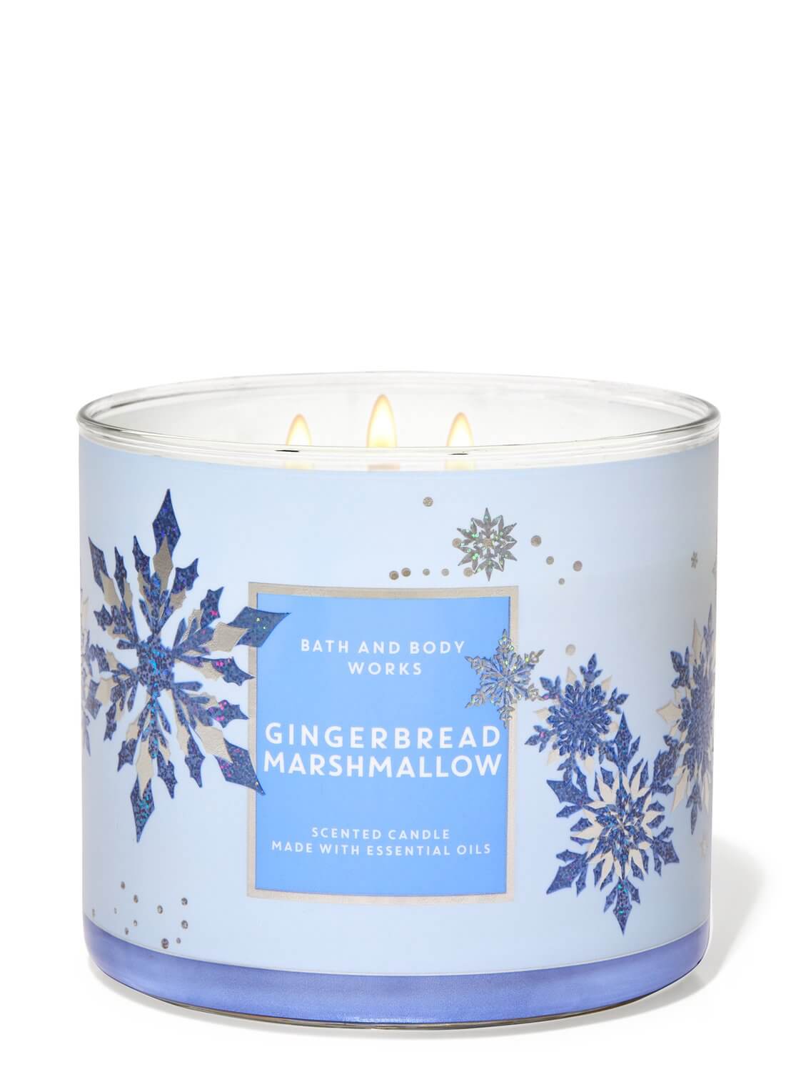 Bath & Body works Gingerbread Marshmallow 3-Wick Candle