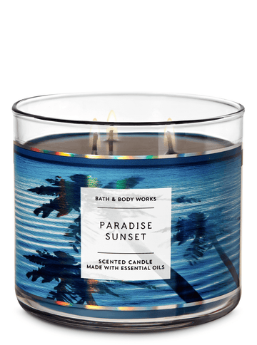 Bath & Body works Paradise Sunset 3-Wick Candle